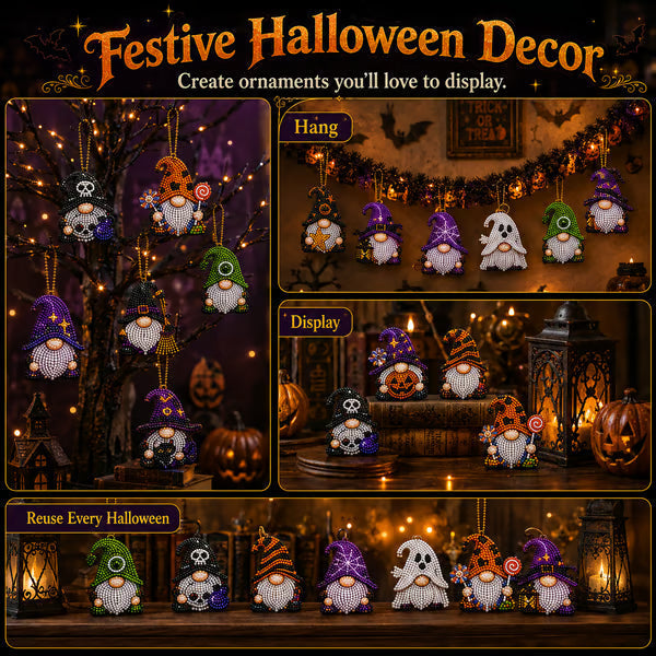 🎉Last Day 50% OFF💥 31 Days of Gnome Surprises Halloween Diamond Painting Advent Calendar
