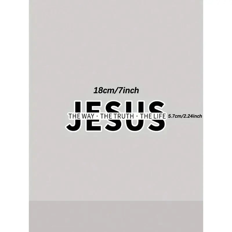 🔥Buy more save more🔥💥Jesus-The Way The Truth The Life Christian Vinyl Decal Car Sticker