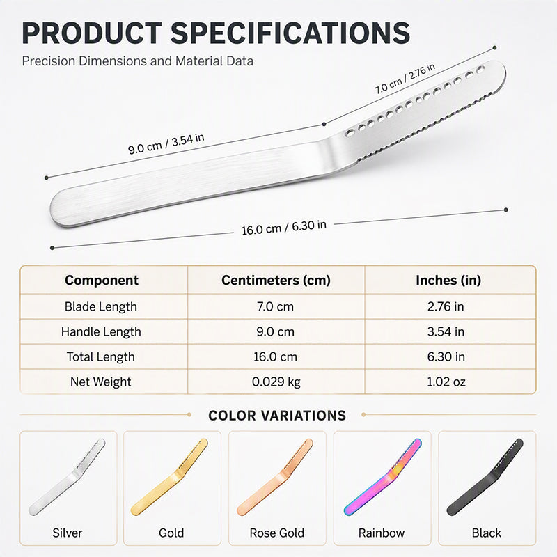 🔥 LAST DAY – Buy 2 Get 4 FREE一$5.83 EACH✨ Professional 304 Stainless Steel 3-in-1 Butter Knife and Spreader