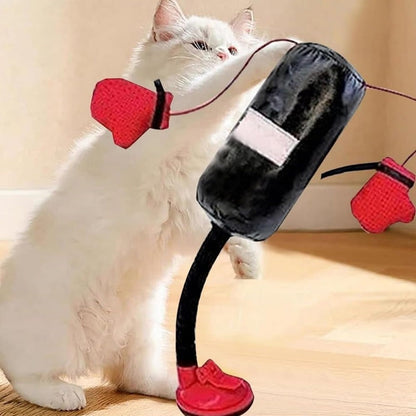 🔥Last Day Buy 2 Get 1 Free Each $ 9.99🔥Interactive Cat Punching Boxing Toy– Spring-Loaded Boxing Gym