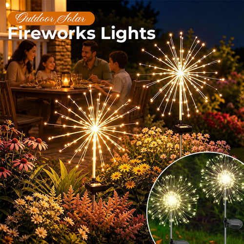 Outdoor Solar Firework Lights ✨ Waterproof Garden Lights for Yard, Patio & Pathway 🌙