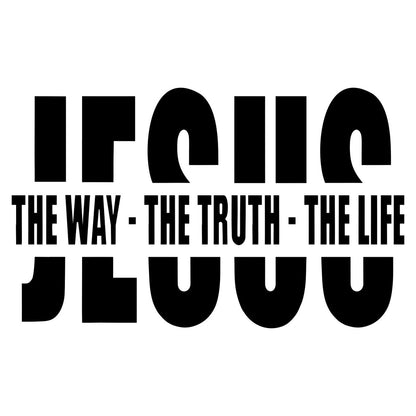 🔥Buy more save more🔥💥Jesus-The Way The Truth The Life Christian Vinyl Decal Car Sticker