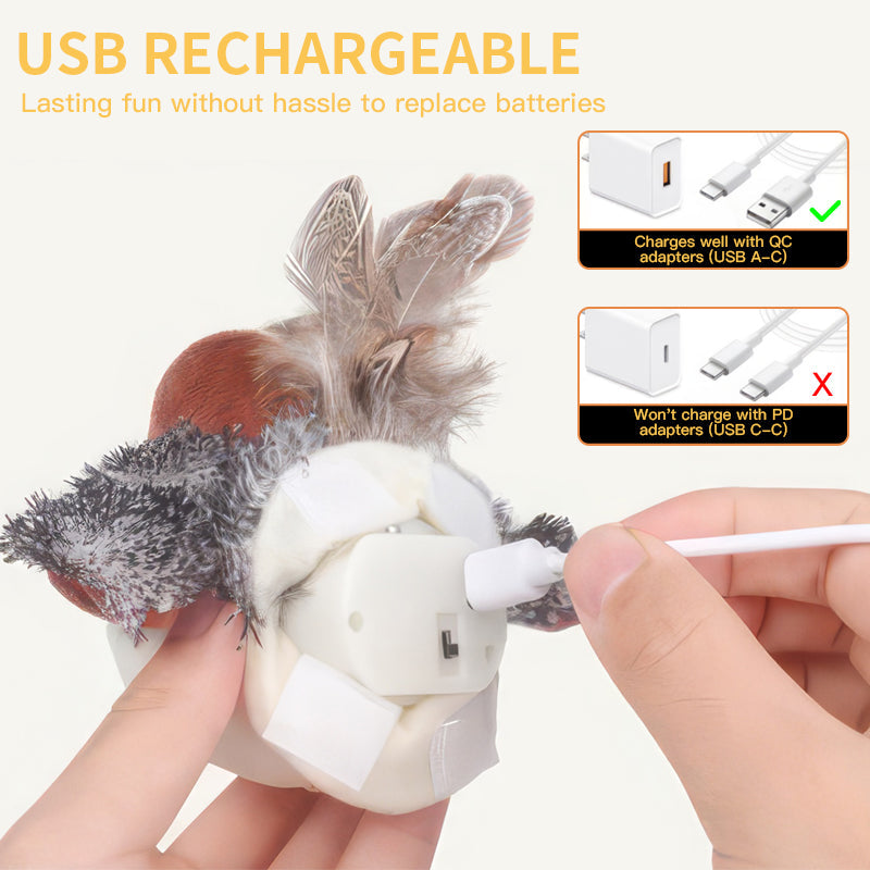 🔥Last Day Buy 1 Get 1 Free $14.59 Each🔥Interactive Chirping Bird Cat Toy