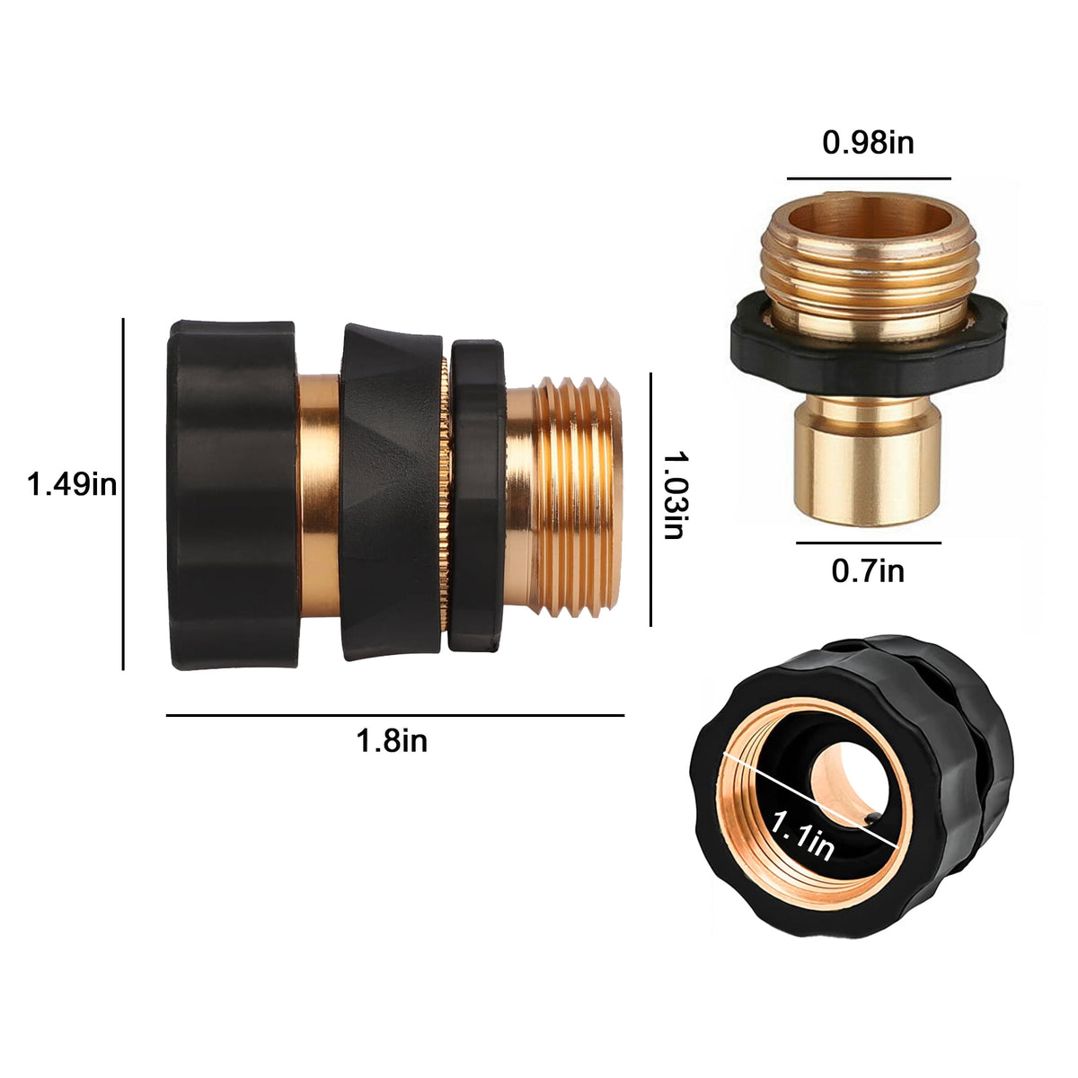 🔥LAST DAY -BUY 2 GET 2 FREE-$8.75 EACH🎁 Garden Hose Quick Connectors