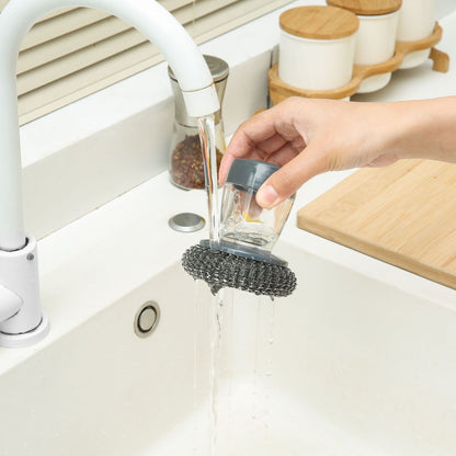 🔥Buy 1 Get 1 Free $8.99 Each🔥🧽 Comfort Grip Soap Dispensing Kitchen Scrub