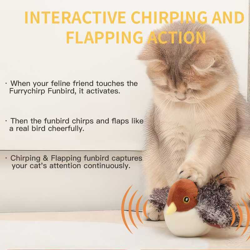 🔥Last Day Buy 1 Get 1 Free $14.59 Each🔥Interactive Chirping Bird Cat Toy