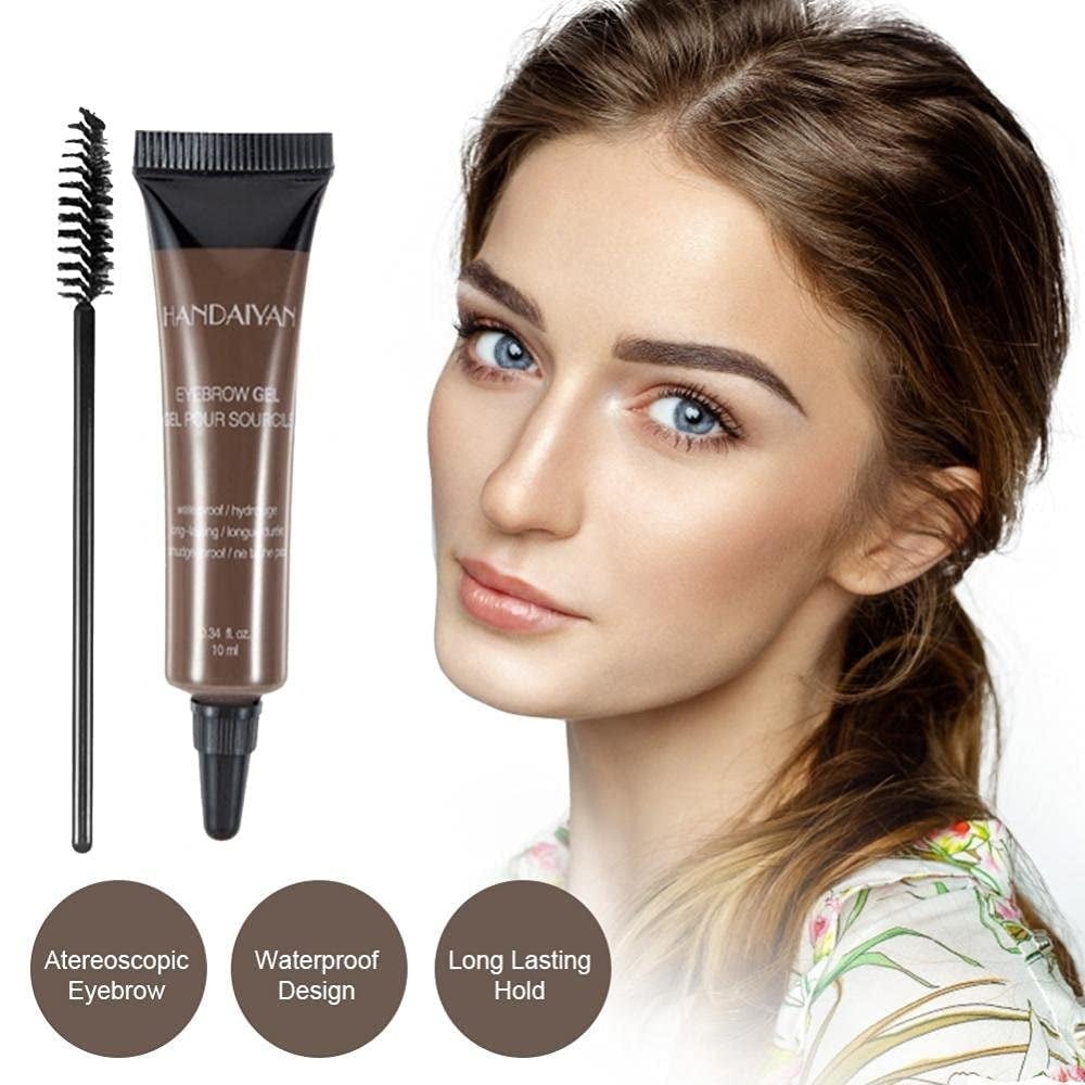 ⏳Last Day Buy 1 Get 1 Free ⭐Long-lasting Waterproof Smudge-proof Liquid Eyebrow Gel/Tint(With Free Brush)