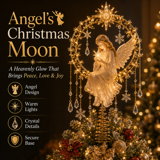 🔥Last Day 49% OFF✨ Angel’s  Christmas Lighted Angel Tree Topper