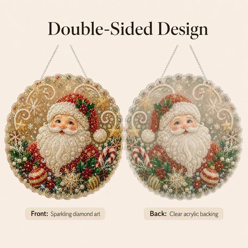 🎅Christmas Pre Sale 50% OFF!!🎄Christmas Pearl Diamond Art Hanging Ornament Kit | Resistant Non-Fading Pearl Beads DIY Handmade Holiday Hanging Decor 🎅💎
