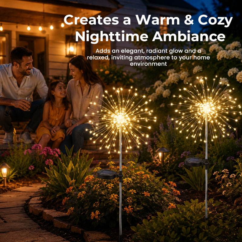 Outdoor Solar Firework Lights ✨ Waterproof Garden Lights for Yard, Patio & Pathway 🌙