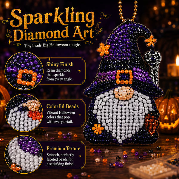 🎉Last Day 50% OFF💥 31 Days of Gnome Surprises Halloween Diamond Painting Advent Calendar