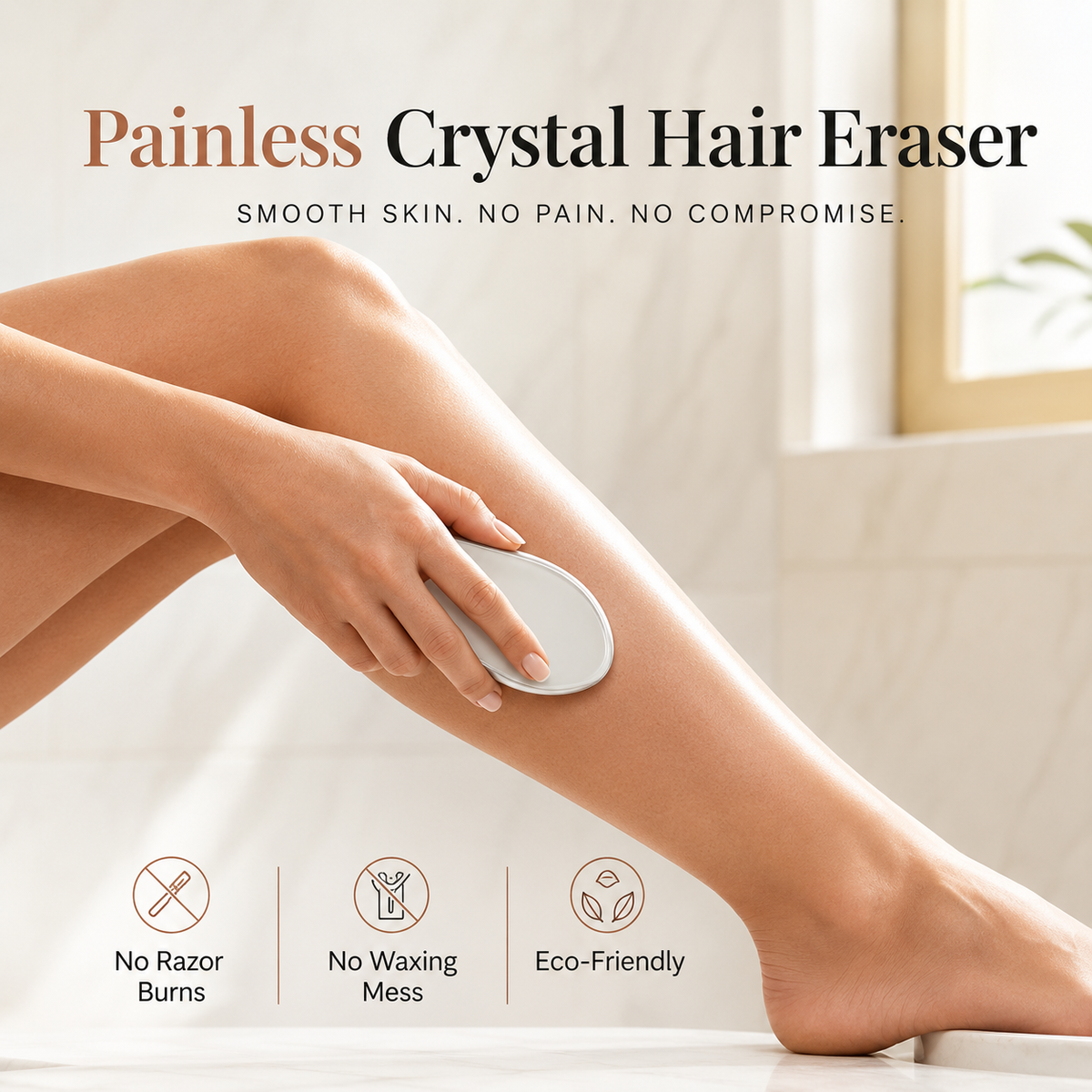🔥LAST DAY -BUY 3 GET 3 FREE-$7.49 EACH🎁✨ Crystal Hair Eraser – Reusable Hair Removal & Exfoliation