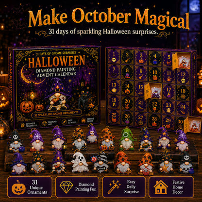 🎉Last Day 50% OFF💥 31 Days of Gnome Surprises Halloween Diamond Painting Advent Calendar