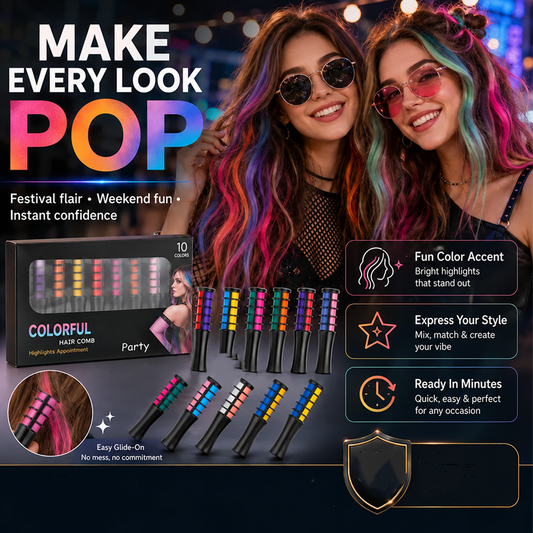 🎉Last Day 50% OFF💥Temporary Hair Dye Comb – Quick Glide-On & Damage-Free Color