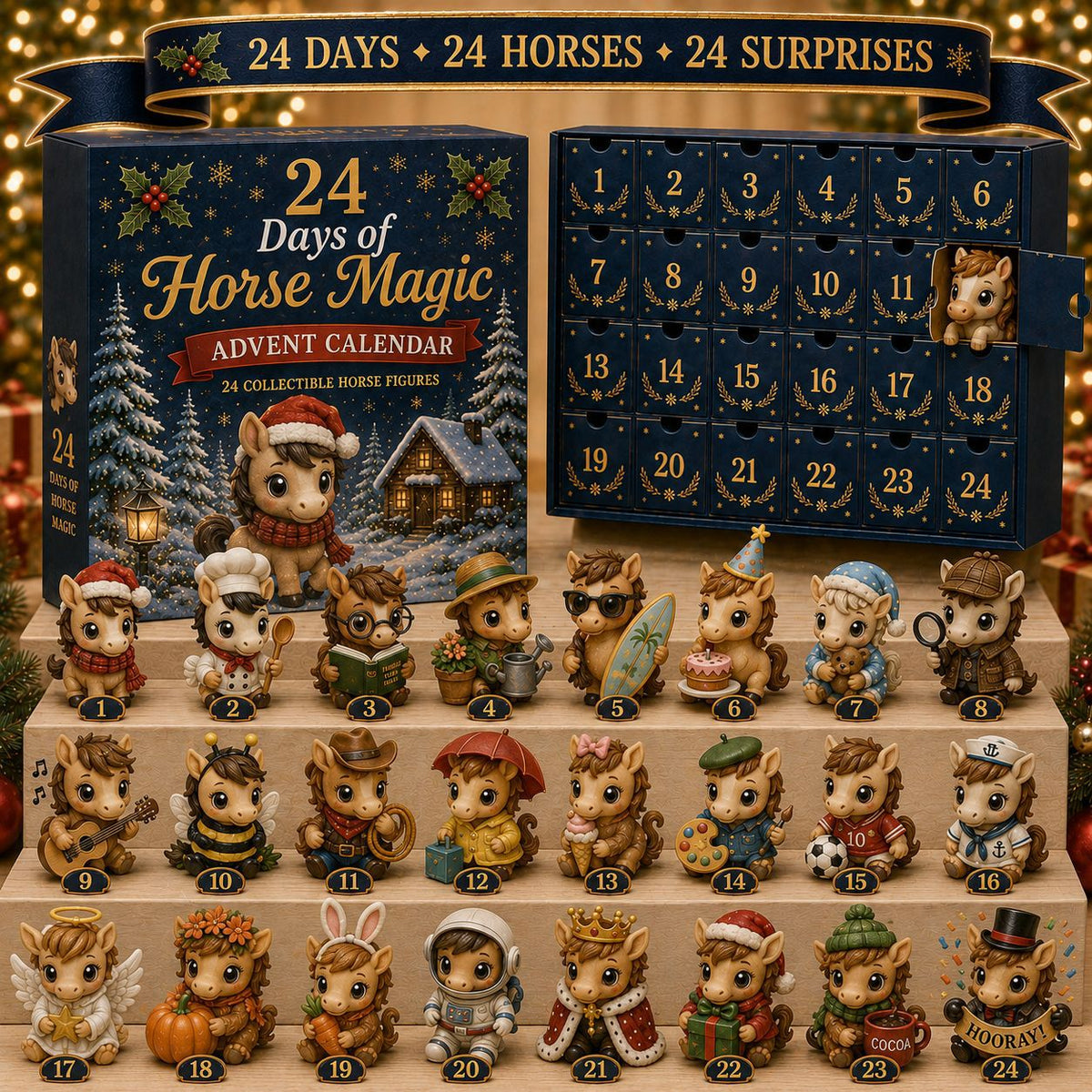 🐮Last Day 50% OFF💥 24 Days of Highland Cow Advent Calendar
