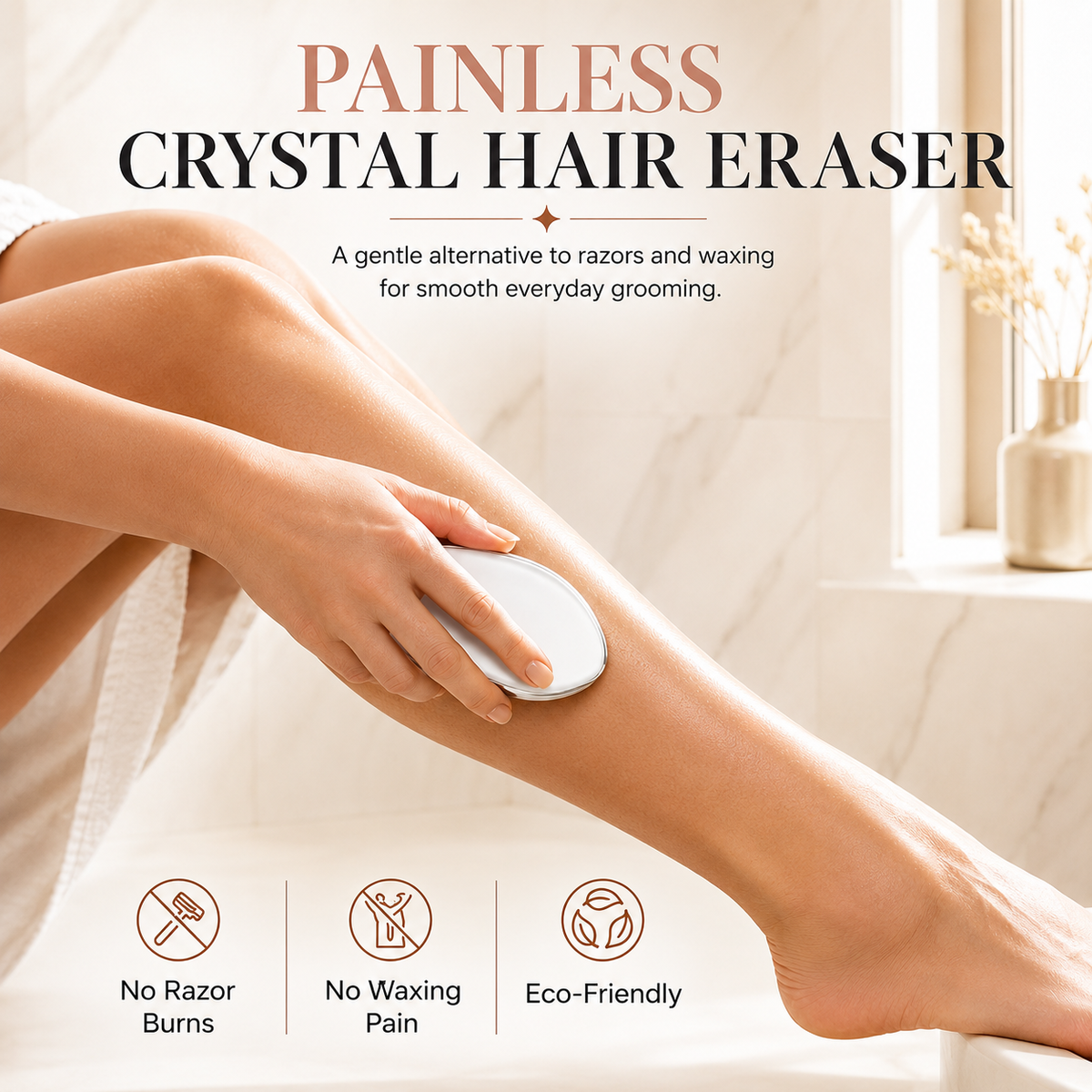 🔥LAST DAY -BUY 3 GET 3 FREE-$7.49 EACH🎁✨ Crystal Hair Eraser – Reusable Hair Removal & Exfoliation