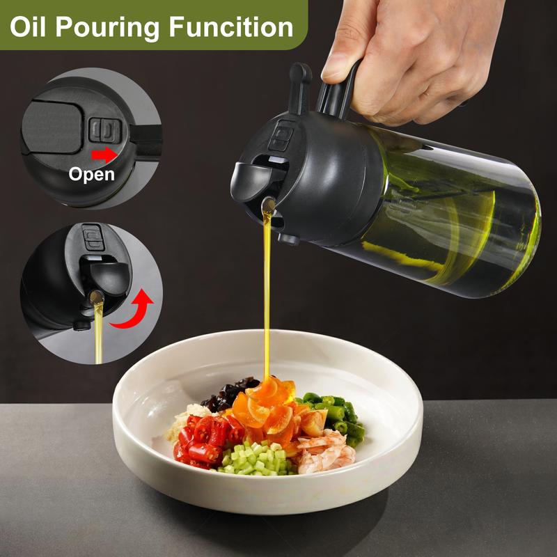 💕2 in 1 Glass Oil Sprayer & Dispenser🔥
