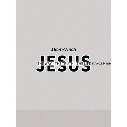 🔥Buy more save more🔥💥Jesus-The Way The Truth The Life Christian Vinyl Decal Car Sticker