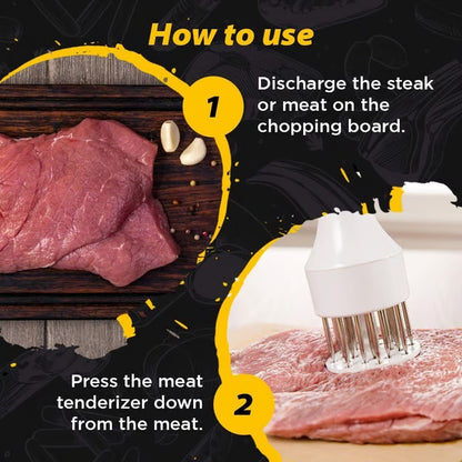 🔥Last Day Buy 1 Get 1 Free $9.99 Each🔥Stainless Steel Meat Tenderizer Needle 21 Pin Steak BBQ Kitchen Cooking Tool
