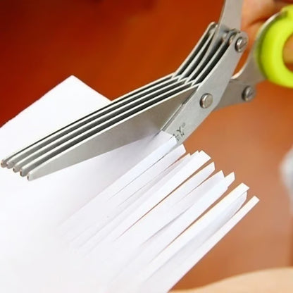 🔥Last Day 🔥BUY 2 GET 1 FREE Each $ 9.96  🔥5 Blade Kitchen Salad Scissors