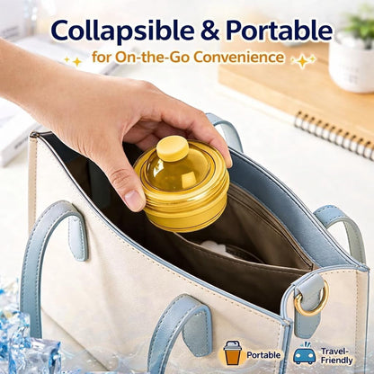 ☀️SUMMER FLASH SALE: Buy 1 Get 1 FREE— Only CAD $20.99 EA!🎁2-in-1 Collapsible Silicone Ice Ball Maker Cup
