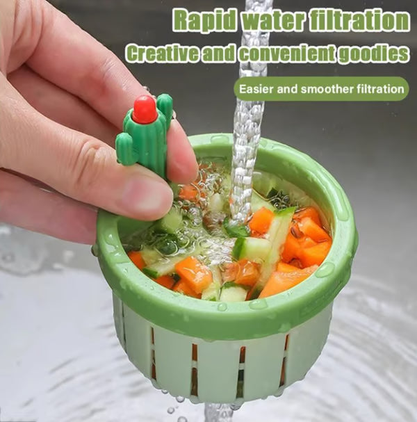 🔥Last Day BUY 2 GET 1 FREE Each $ 8.63 🔥Cactus Kitchen Automatic Dumping Sink Filter