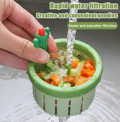 🔥Last Day BUY 2 GET 1 FREE Each $ 8.63 🔥Cactus Kitchen Automatic Dumping Sink Filter