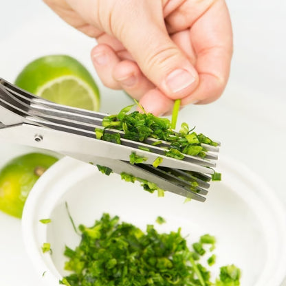 🔥Last Day 🔥BUY 2 GET 1 FREE Each $ 9.96  🔥5 Blade Kitchen Salad Scissors