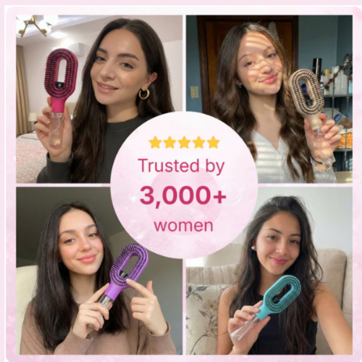 🔥Last day: Buy Two For $18.49 Each! 2 in 1 Sprayer Comb Detangling  Hair brush