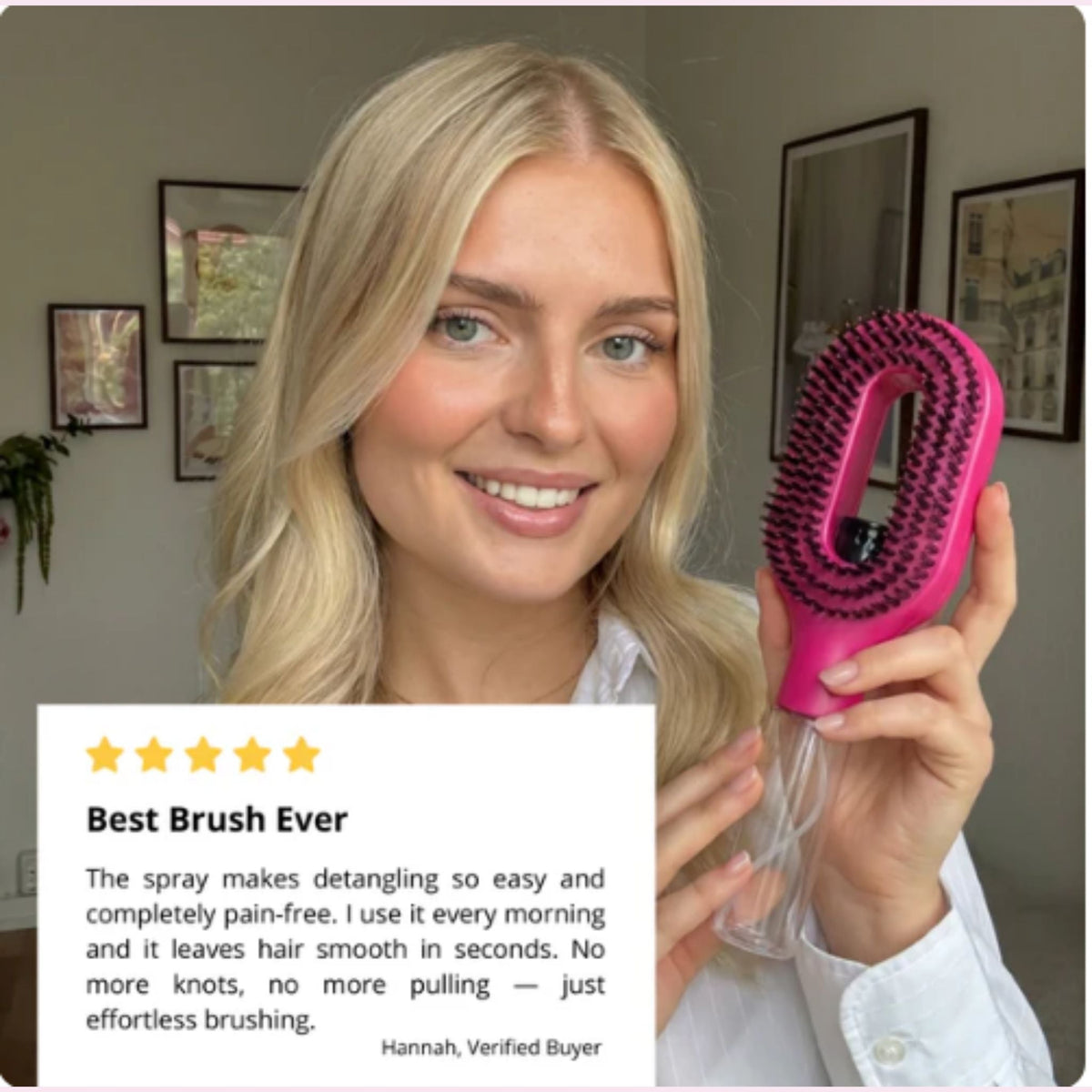 🔥Last day: Buy Two For $18.49 Each! 2 in 1 Sprayer Comb Detangling  Hair brush
