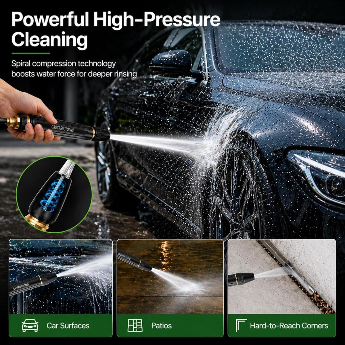 🔥LAST DAY -BUY 1 GET 1 FREE-$12.5 EACH🎁High Pressure Water Nozzle Spray Gun for Hose Pipes