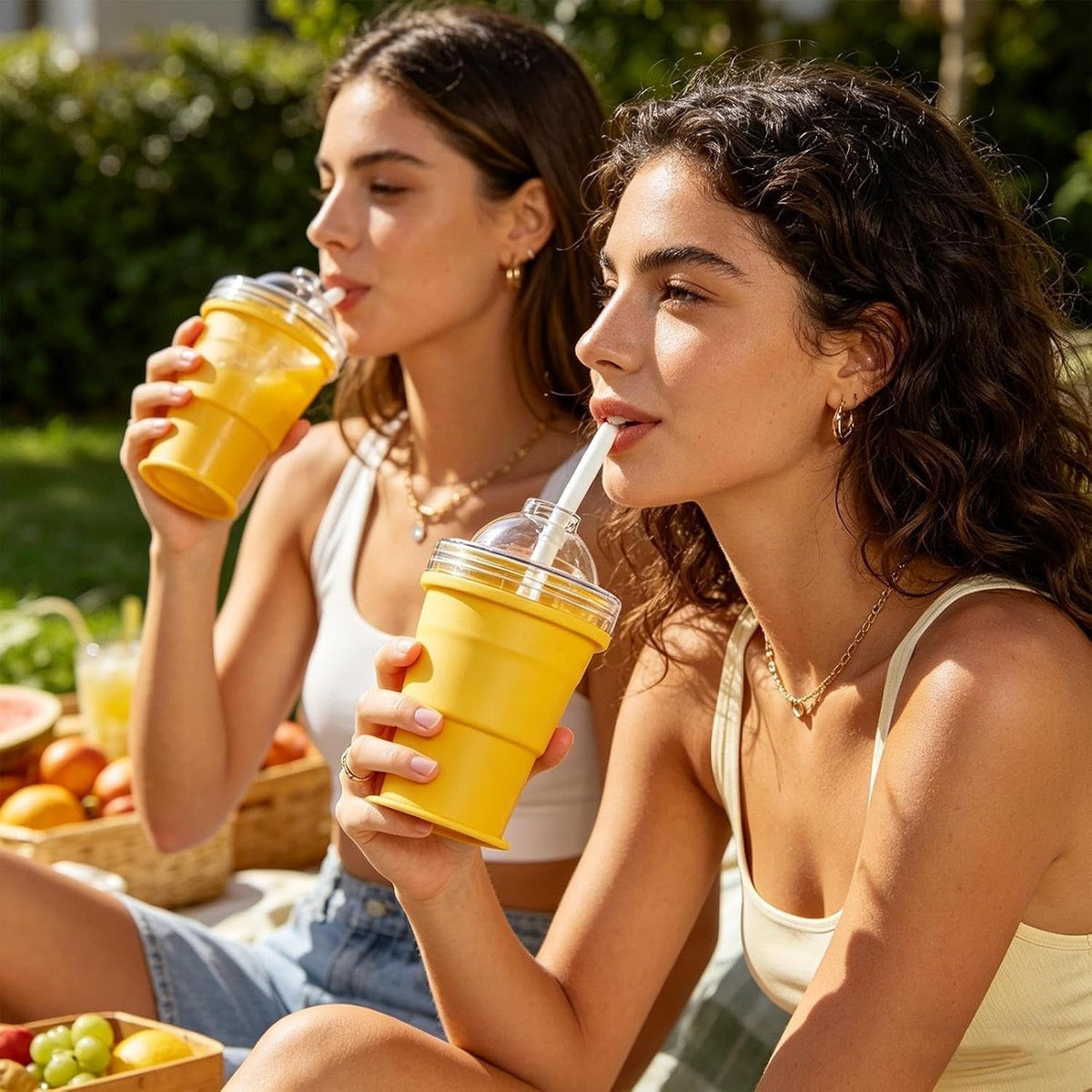 ☀️SUMMER FLASH SALE: Buy 1 Get 1 FREE— Only CAD $20.99 EA!🎁2-in-1 Collapsible Silicone Ice Ball Maker Cup