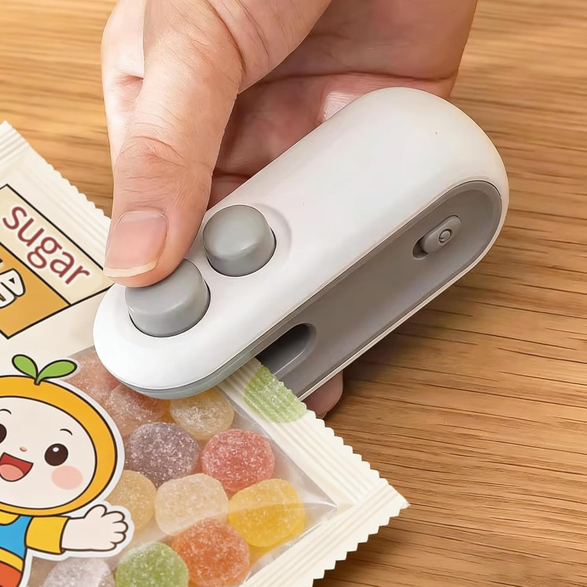 Buy 1 Get 1 Free 🔥 2-in-1 Mini Bag Sealer ✨ Rechargeable Snack Sealer with Built-In Cutter