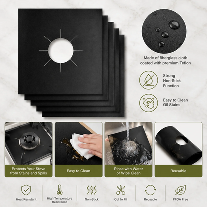 Gas Stove Burner Covers 4 Pack