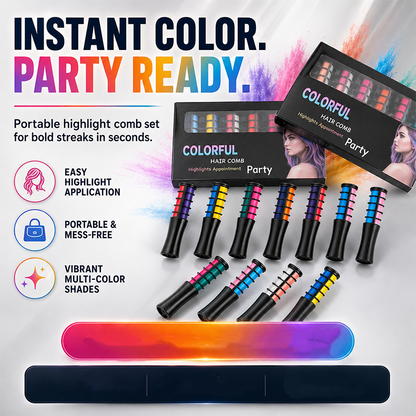 🎉Last Day 50% OFF💥Temporary Hair Dye Comb – Quick Glide-On & Damage-Free Color