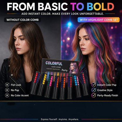 🎉Last Day 50% OFF💥Temporary Hair Dye Comb – Quick Glide-On & Damage-Free Color