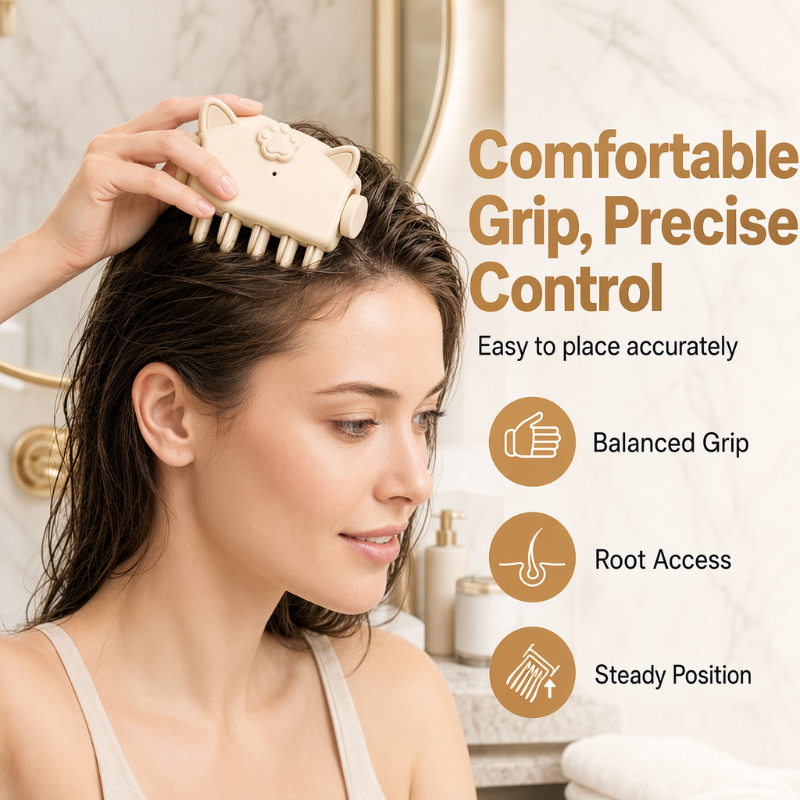 💥Surprise 50% Off！💇 Wireless Heated Volumizing Root Lift Clip, Portable Travel Hair Styling Tool for Flat Fine Hair heated styling clip