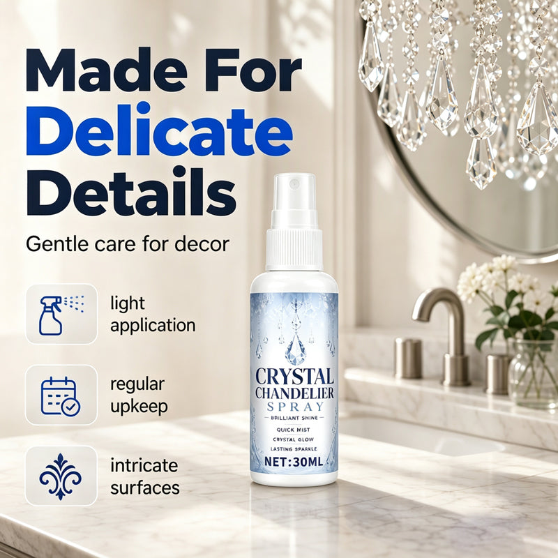 🔥🔥 LAST DAY – Buy 2 Get 4 FREE一$5.83 EACH🎁🔥 Crystal Chandelier Cleaner Spray + Cleaning Towel