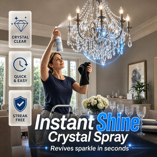 🔥🔥 LAST DAY – Buy 2 Get 4 FREE一$5.83 EACH🎁🔥 Crystal Chandelier Cleaner Spray + Cleaning Towel