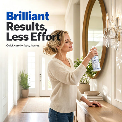 🔥🔥 LAST DAY – Buy 2 Get 4 FREE一$5.83 EACH🎁🔥 Crystal Chandelier Cleaner Spray + Cleaning Towel