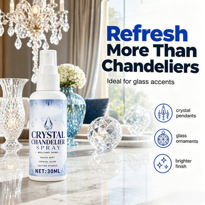 🔥🔥 LAST DAY – Buy 2 Get 4 FREE一$5.83 EACH🎁🔥 Crystal Chandelier Cleaner Spray + Cleaning Towel