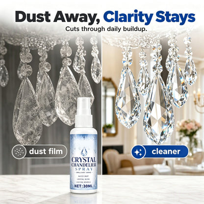 🔥🔥 LAST DAY – Buy 2 Get 4 FREE一$5.83 EACH🎁🔥 Crystal Chandelier Cleaner Spray + Cleaning Towel