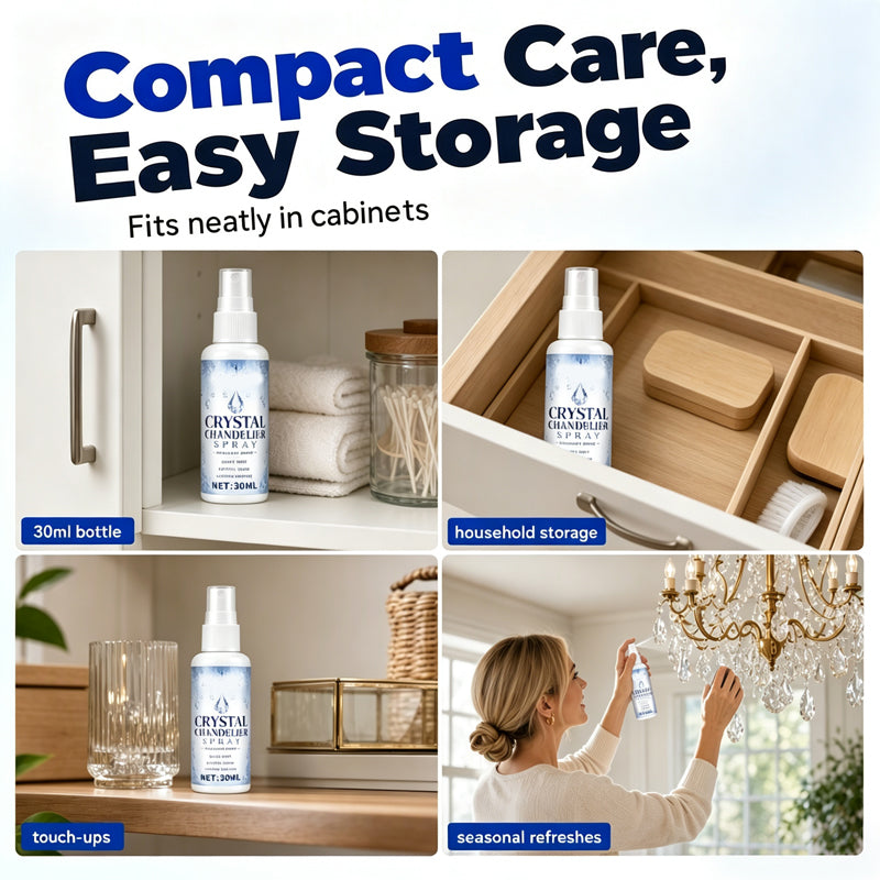 🔥🔥 LAST DAY – Buy 2 Get 4 FREE一$5.83 EACH🎁🔥 Crystal Chandelier Cleaner Spray + Cleaning Towel