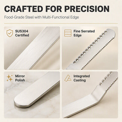 🔥 LAST DAY – Buy 2 Get 4 FREE一$5.83 EACH✨ Professional 304 Stainless Steel 3-in-1 Butter Knife and Spreader
